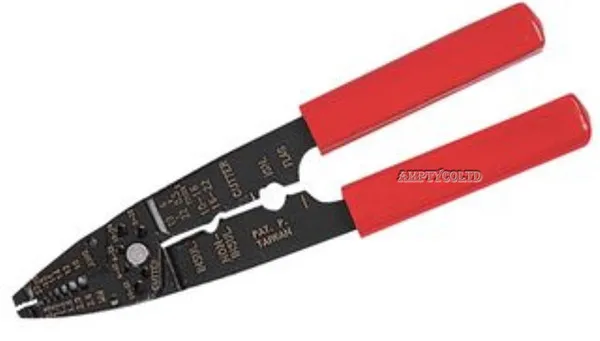 

KELUSHI High quality Tools Crimp Hand 8.5" red All Function Crimp Tool Ht-203
