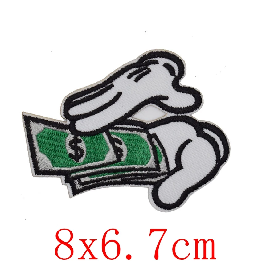 Нашивка с подсчетом денег крутая наклейка на одежду сумку куртку аксессуар