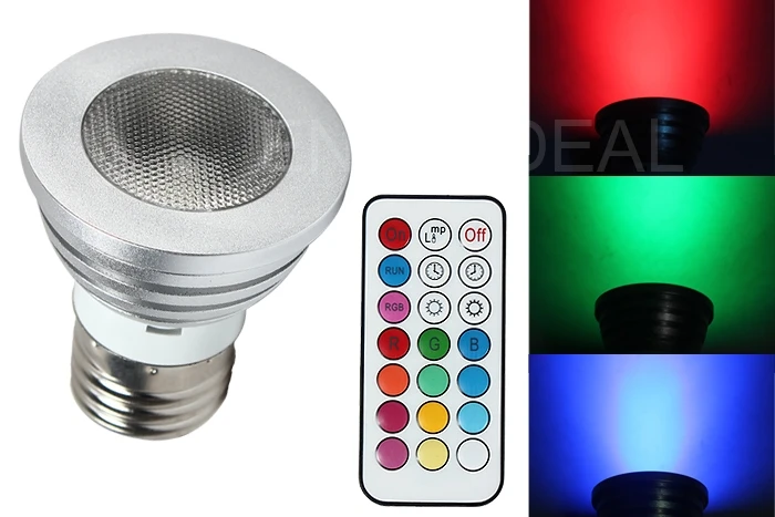 

Высококачественная светодиодная RGB лампа 5 Вт E27 с дистанционным управлением