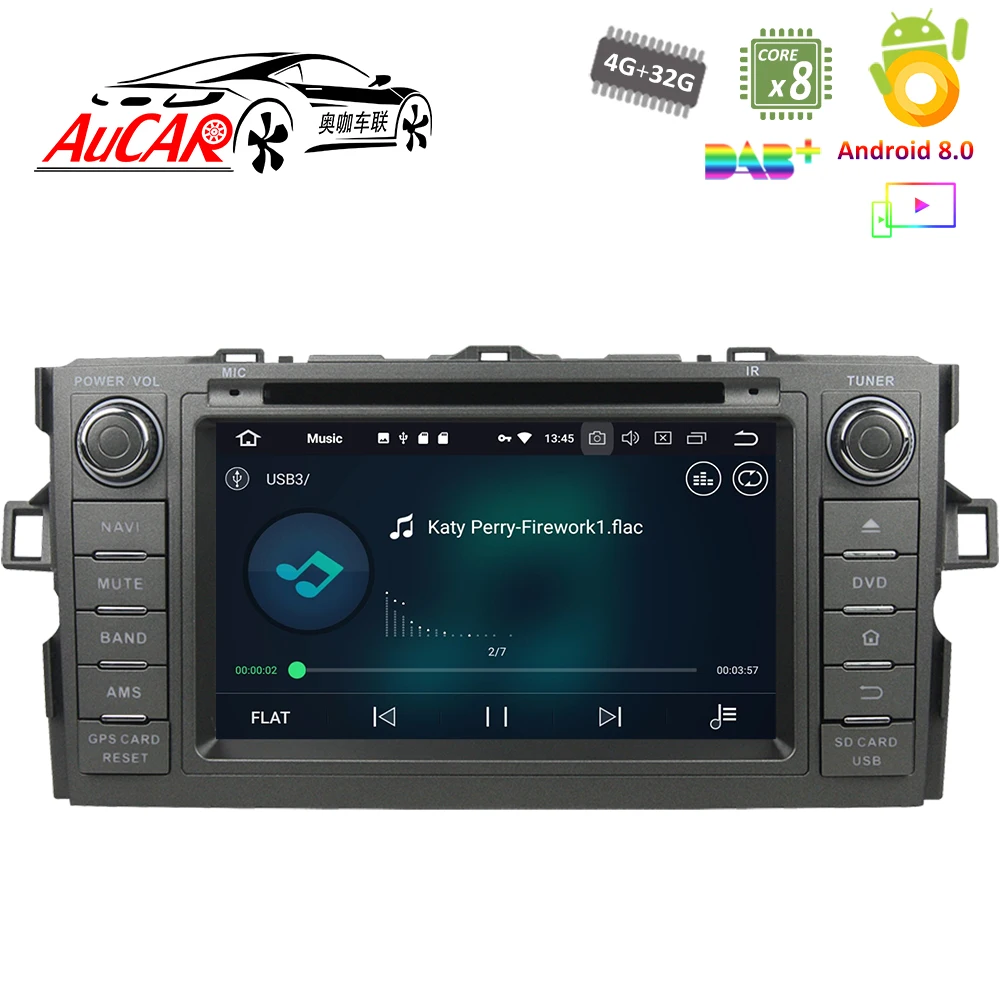 Сенсорный экран для Toyota Auris Автомобильный GPS dvd плеер мультимедийная система HD