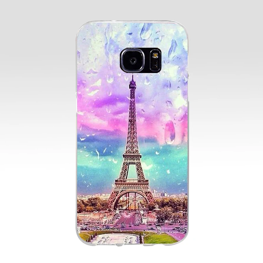 Мягкий силиконовый чехол из ТПУ с Эйфелевой башней 226H Love Paris для samsung Galaxy s6 s7 edge s8 s9