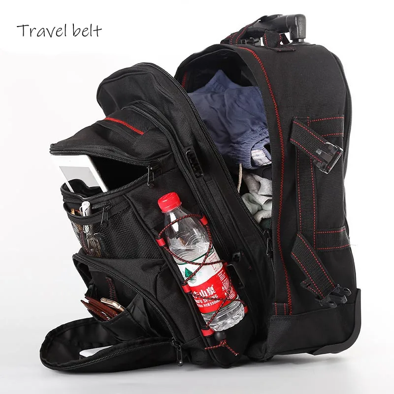 

Travel Belt Waterproof, outdoor, high quality, large volume Suitcase Wheels 18 inch Brand Rolling luggage