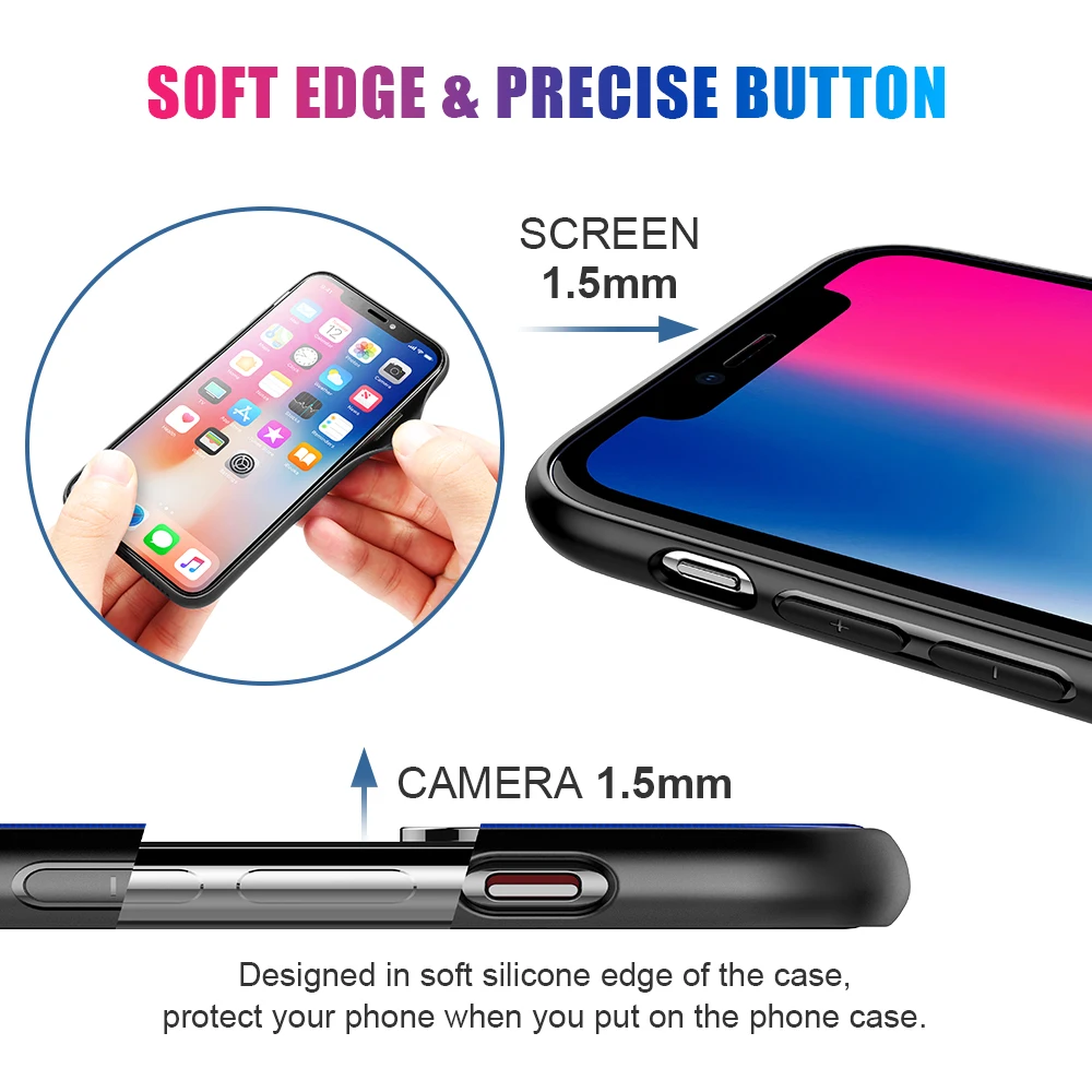 FLOVEME Aurora Tempered Glass Case For iPhone X 7 8 Luxury Glossy Silicone Edge Cover Plus XS MAX XR Capa |