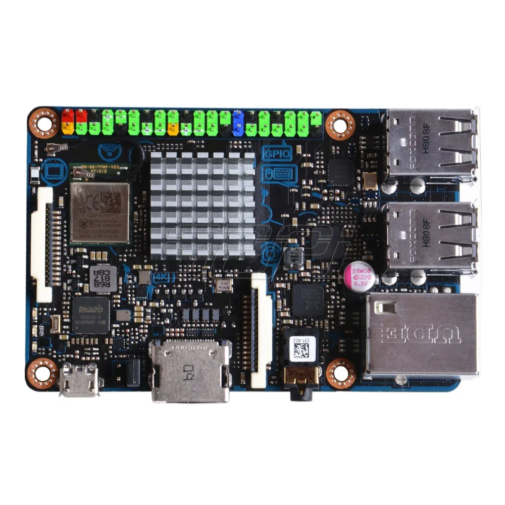 52Pi агент! Официальный ASUS SBC паяная панель S RK3288 SoC бортовой 16 Гб памяти на носителе
