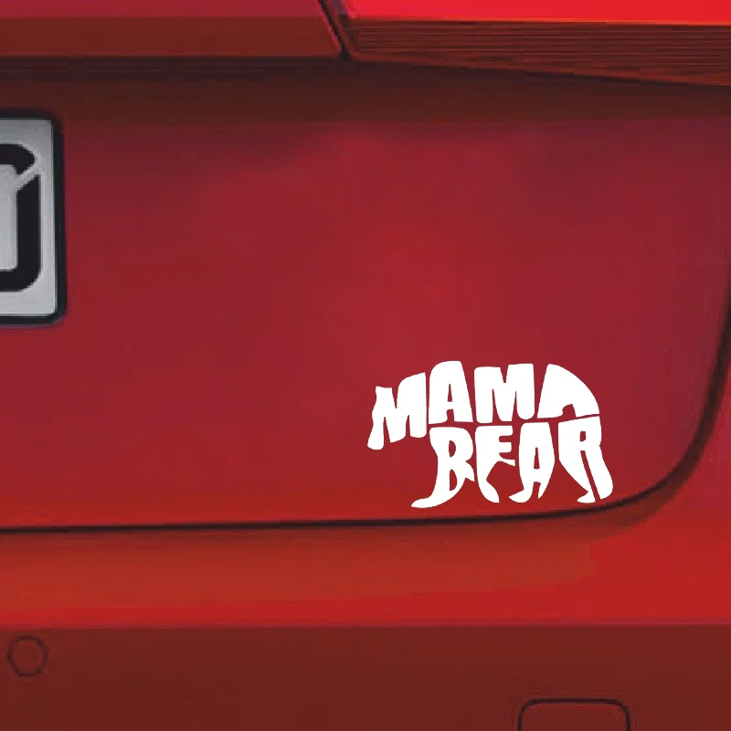 YJZT 14 4*8 6 см Lovely Polar Bear Mama графический автомобиль стикер на бампер или окно