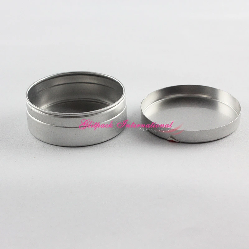 100pcs/lot 10g Empty Aluminum Lip Gloss Container 10ml Lipstick Tube Sample Jar Round Tin Balm Case ointment tin can pot | Красота и