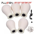 Plussign парик, Холщовый блочный тренировочный манекен, голова манекена 21-25 дюймов с настольным зажимом, подставка-держатель и 50 шт. блокирующих штифтов