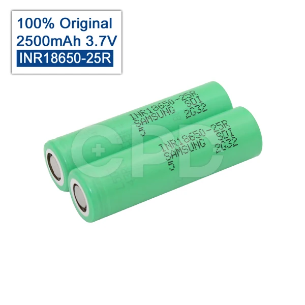 8 Шт./лот 100% оригинал для Samsung INR18650-25R Литий-Ионный аккумулятор 18650 25R 2500 мАч 3.7 В