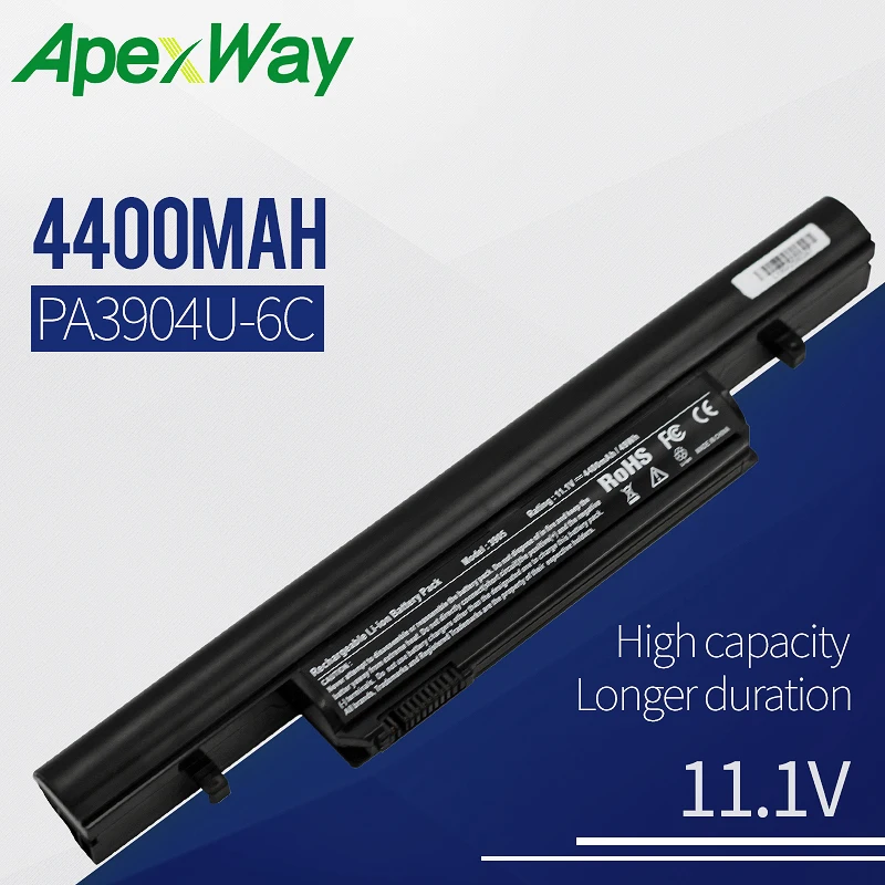 Аккумулятор для ноутбука Apexway 3ICR19/65-2 Toshiba DYNABOOK R751 R752 Satellite Pro/ TECRA R850 SERIES R950 серия |