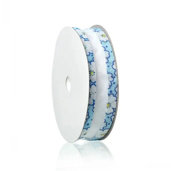 Атласная лента для детского душа из органзы подарочная упаковка сделай сам