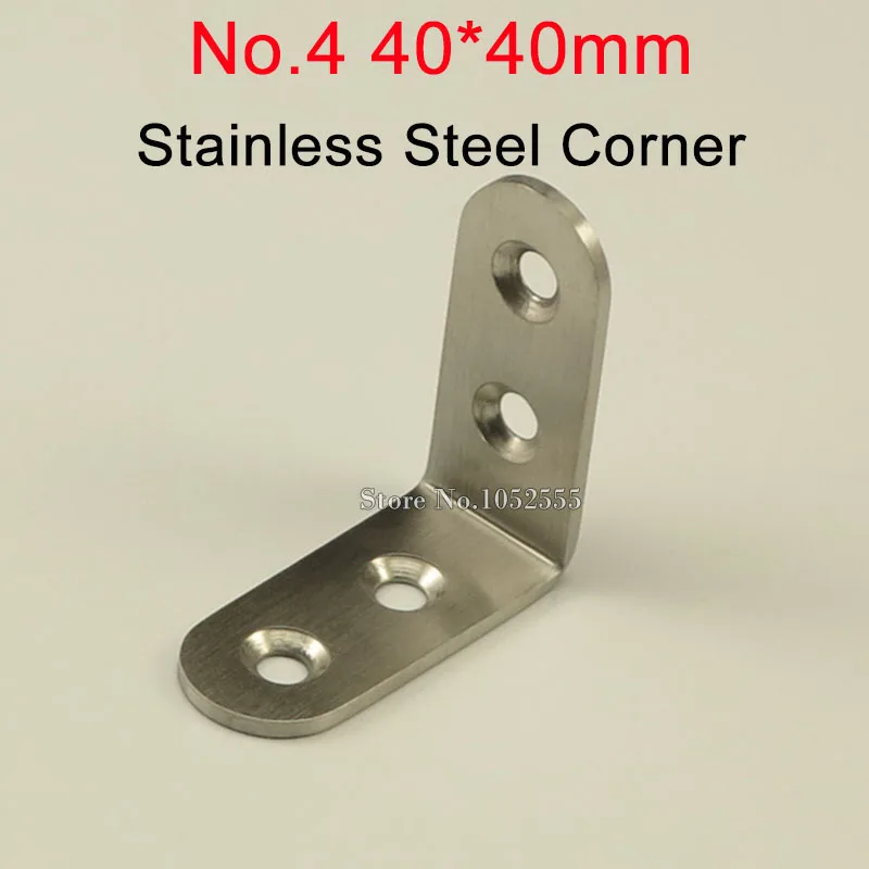 100 шт. 40*40*17 мм нержавеющая металлическая отделка|angle bracket|stainless steel angle bracketsteel bracket |