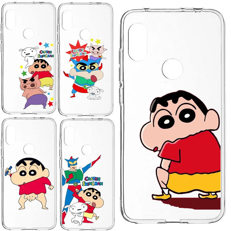 Прозрачный мягкий силиконовый чехол Crayon Shinchan из ТПУ для Xiaomi Mi 9T Redmi NOTE5A NOTE5 Pro Xiao mi 8
