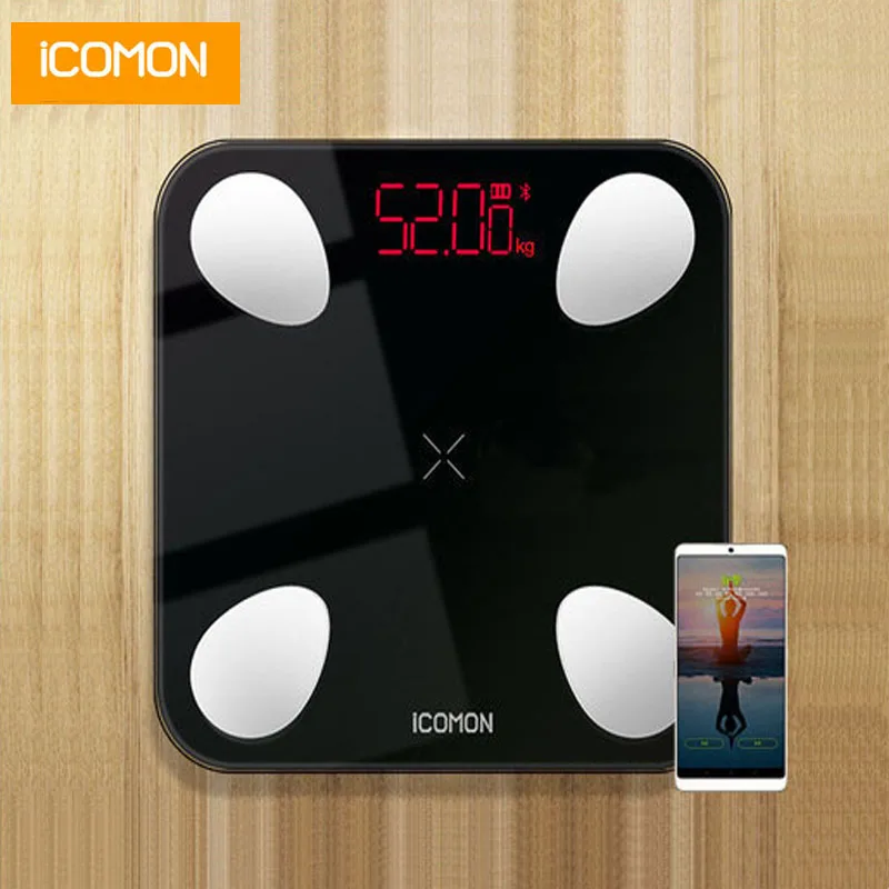 

Умные весы iCOMON USB 25 для ванной комнаты, напольные весы для взвешивания людей mi, весы для определения содержания жира в теле, весы с bluetooth, весы ...