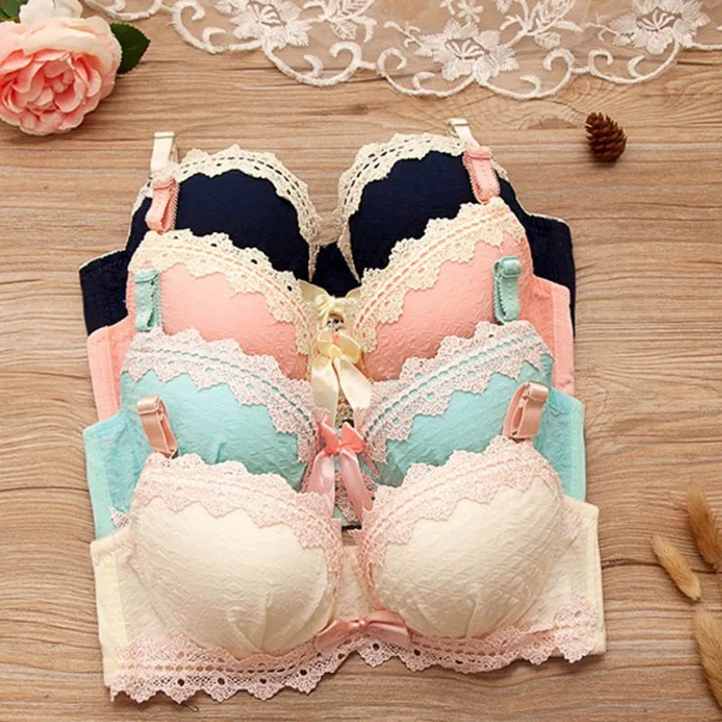 Хлопковое нижнее белье с вышивкой в японском садовом стиле для девочек