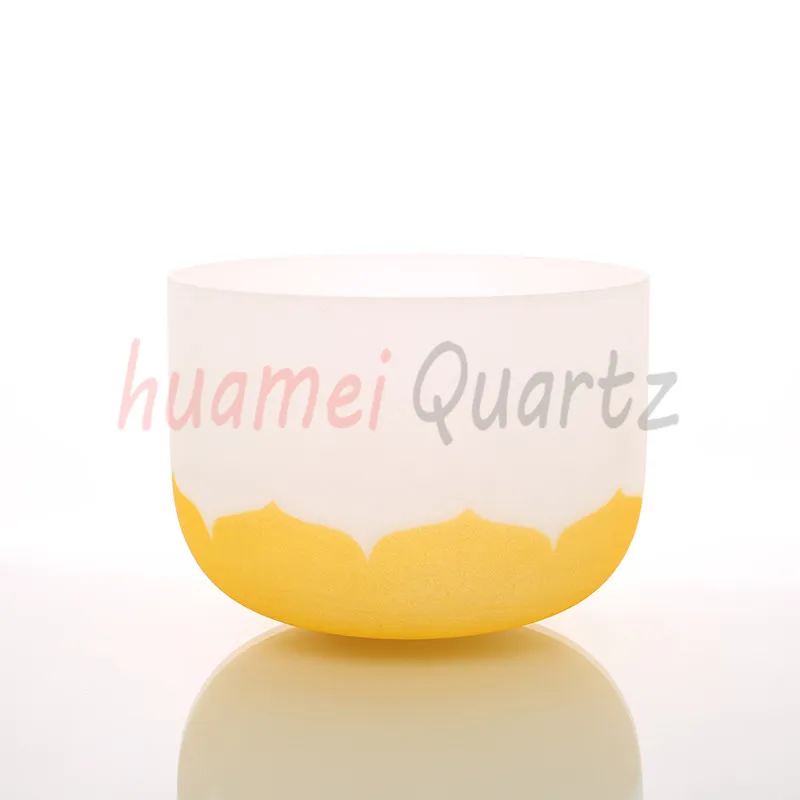 Поющая чаша с матовым кварцевым кристаллом 12 дюймов|lotus logo|lotus bowllotus quartz |