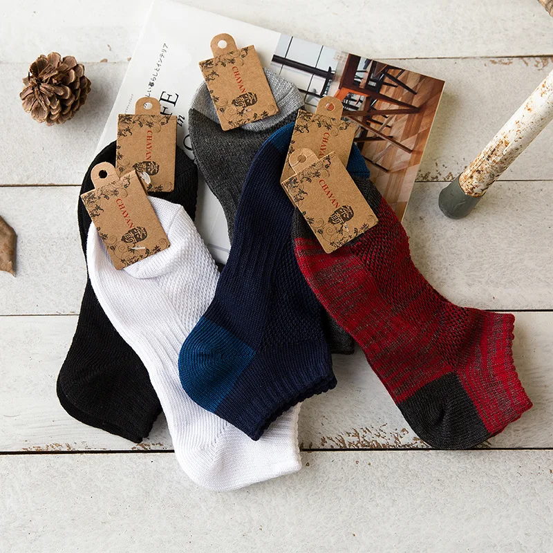 10 Пар/лот 2016 народном стиле мужчины носки толстые линии сетки хлопчатобумажные