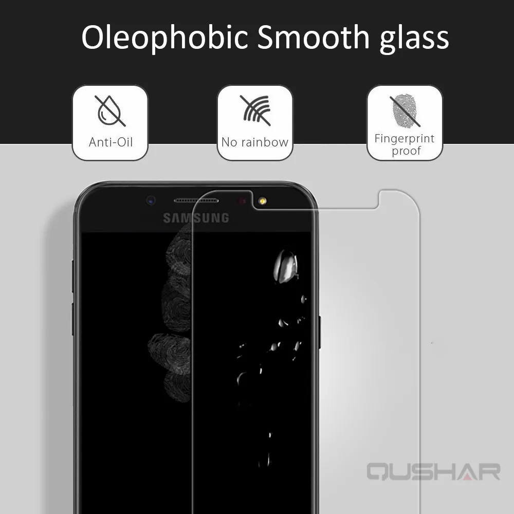 Закаленное стекло для Samsung Galaxy A9 A8 A7 A5 A3 2015 2016 2017 2018 защита переднего экрана