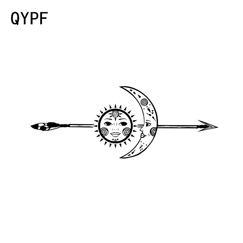 QYPF 17 9*7 см таинственный стрельба из лука охота Солнце Луна стрелы звезды декор