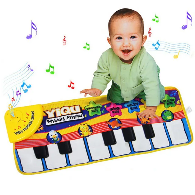 

Piano Music Game Mats Touch Type Electronic PlayMat Multifunction Crawling Baby Play Mat Animal Sounds Sings Baby Toys for Kids