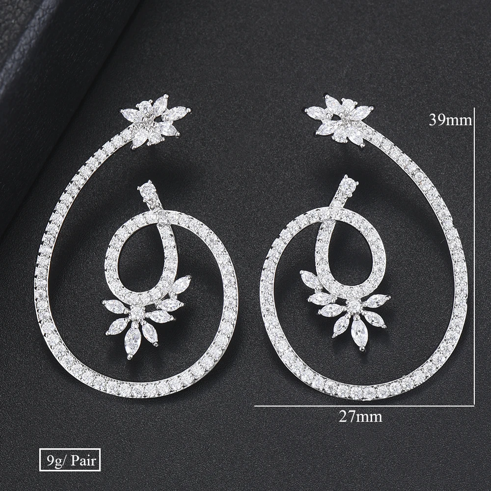 Женские свадебные серьги SISCATHY новые модные гвоздики в богемном стиле с фианитом