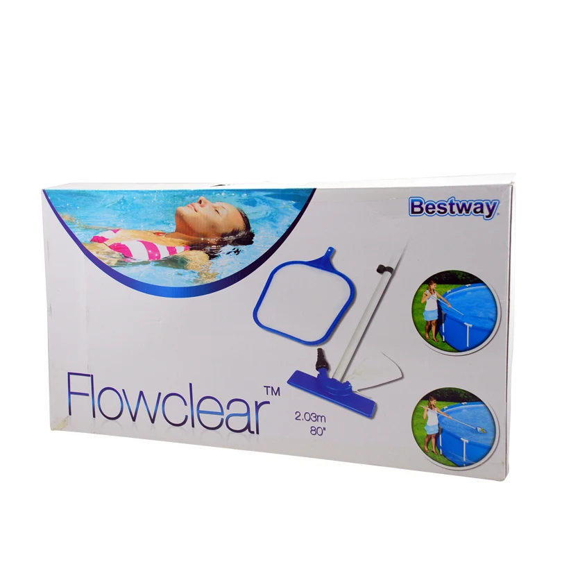 Набор для ухода за бассейном 80 дюймов ручной пылесос скиммер 58013|pool cleaning|swimming pool