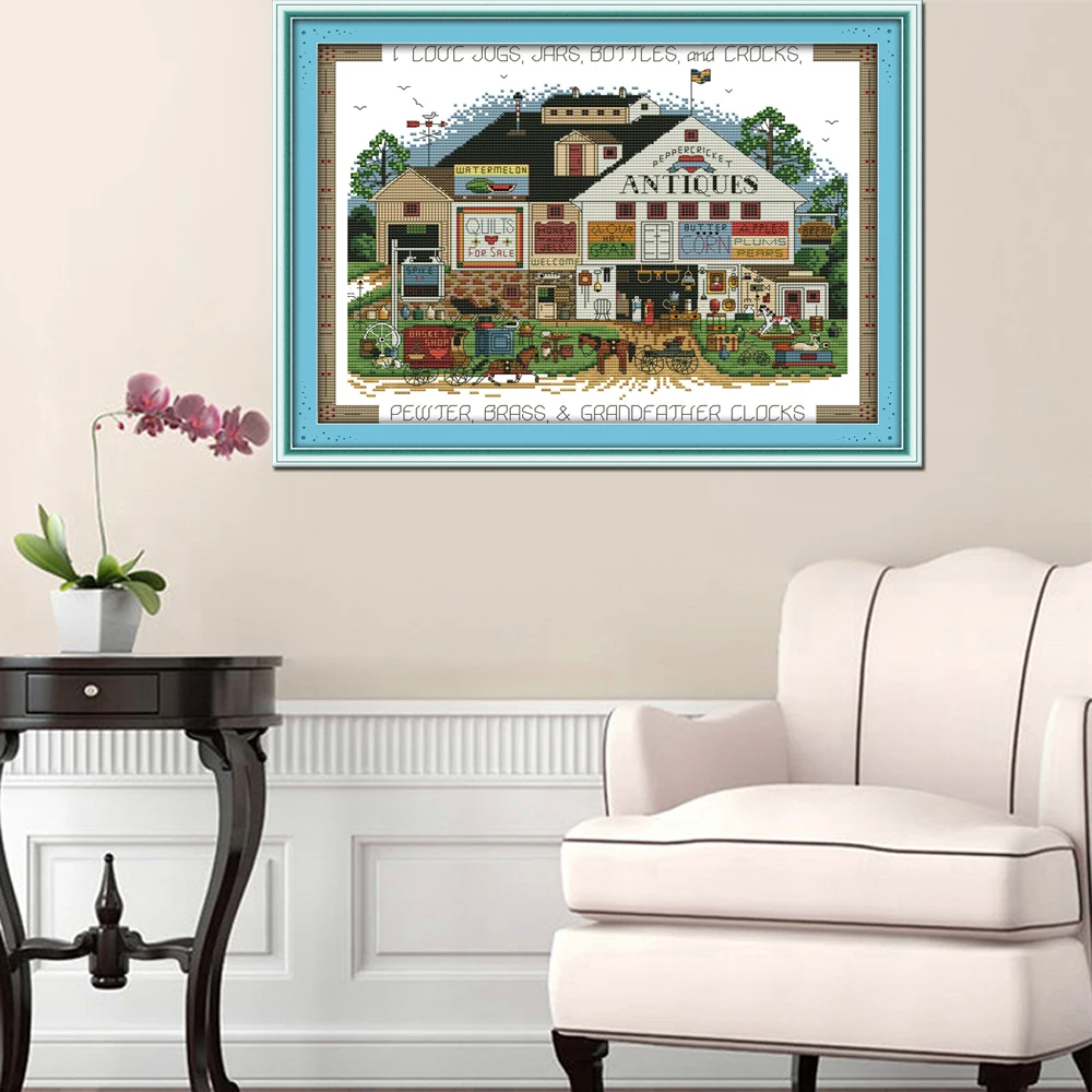 Набор для вышивки крестиком из хлопка с вышивкой 11CT 14CT|joy sunday|cross stitch setstitching kit cross |