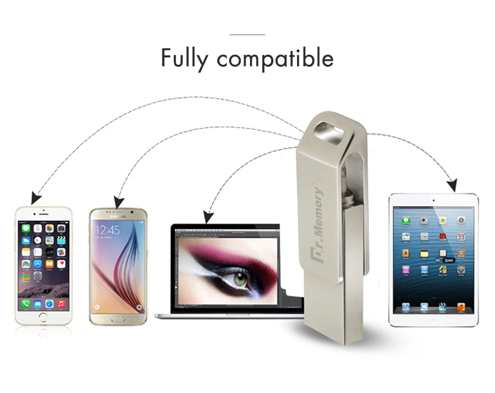 Dr. Памяти 2 в 1 флеш-накопитель для Apple ipad iphone 6s 6 plus usb флеш-накопитель объемом 64Гб флэш-накопитель зашифрованные высокая скорость 64G 128g u диск