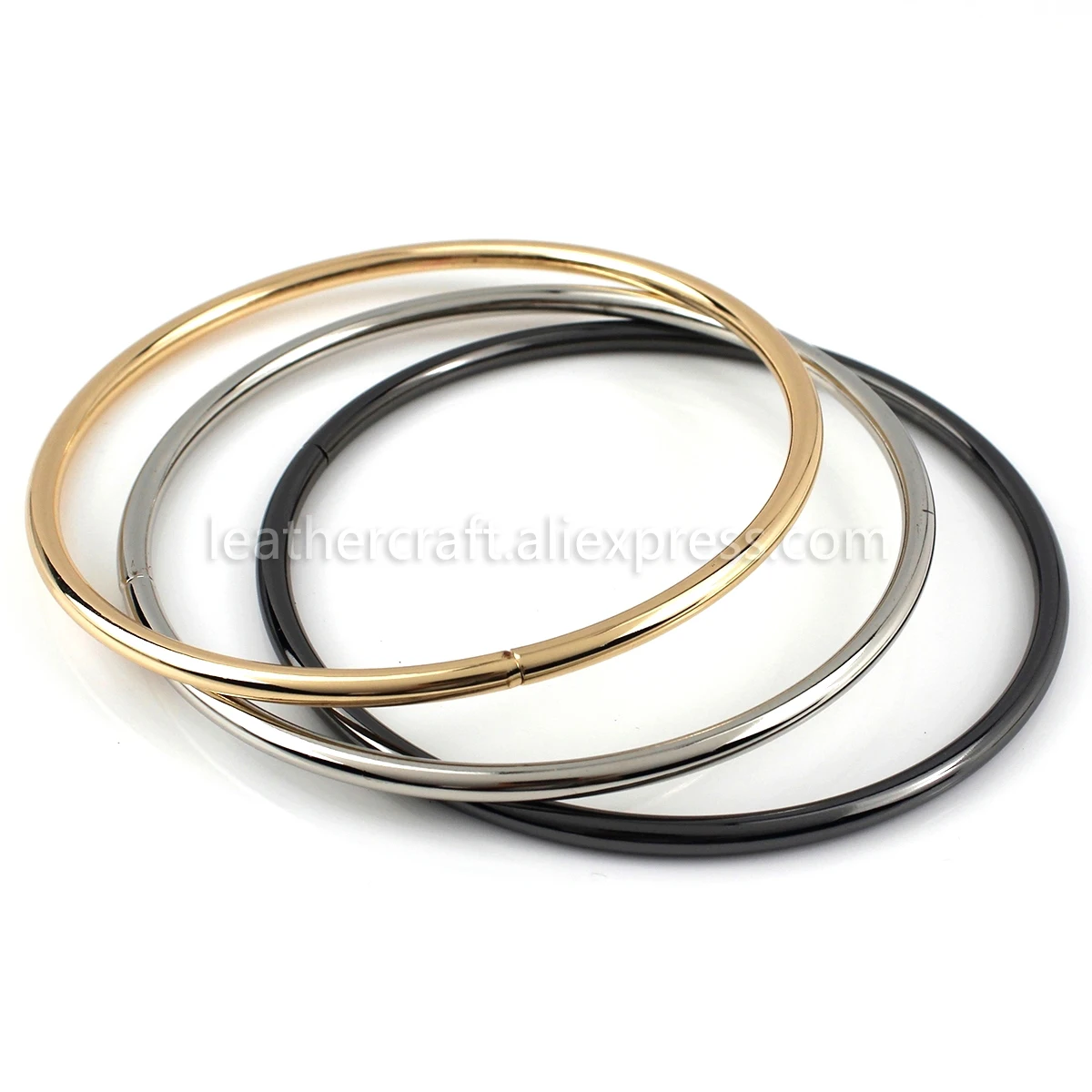 

1x Metal Solid O-ring Bag Handle Metal Strap Replacement Handbag Luggage DIY Fashion Hardware Accessories 115mm(4-1/2")