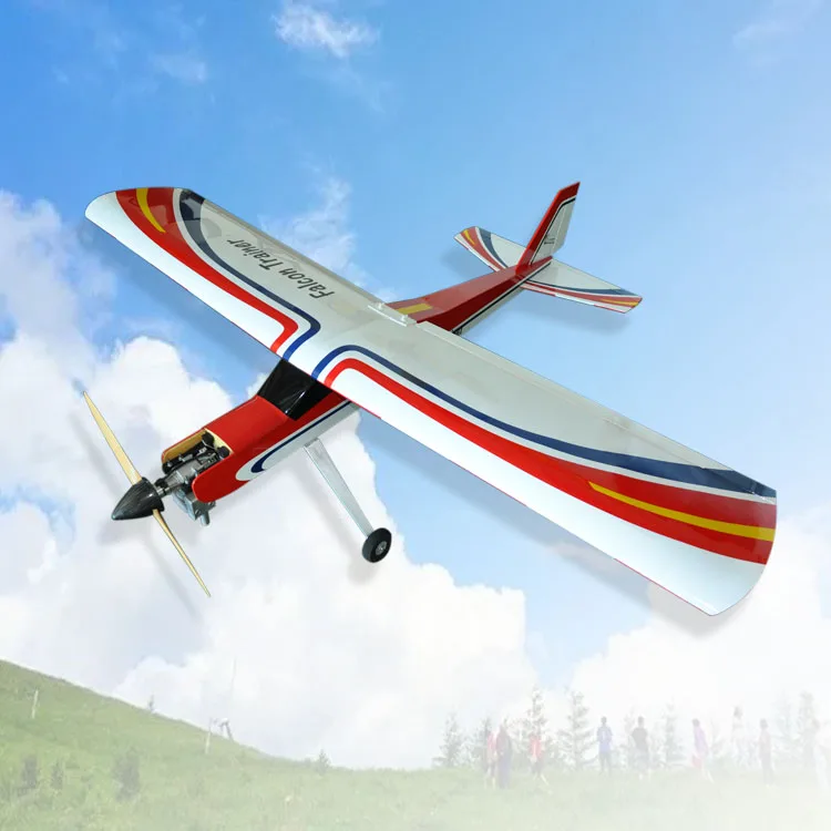 F066 Falcon Trainer 20cc неподвижное крыло RC Gasline самолет Balsa деревянный радиоуправляемая