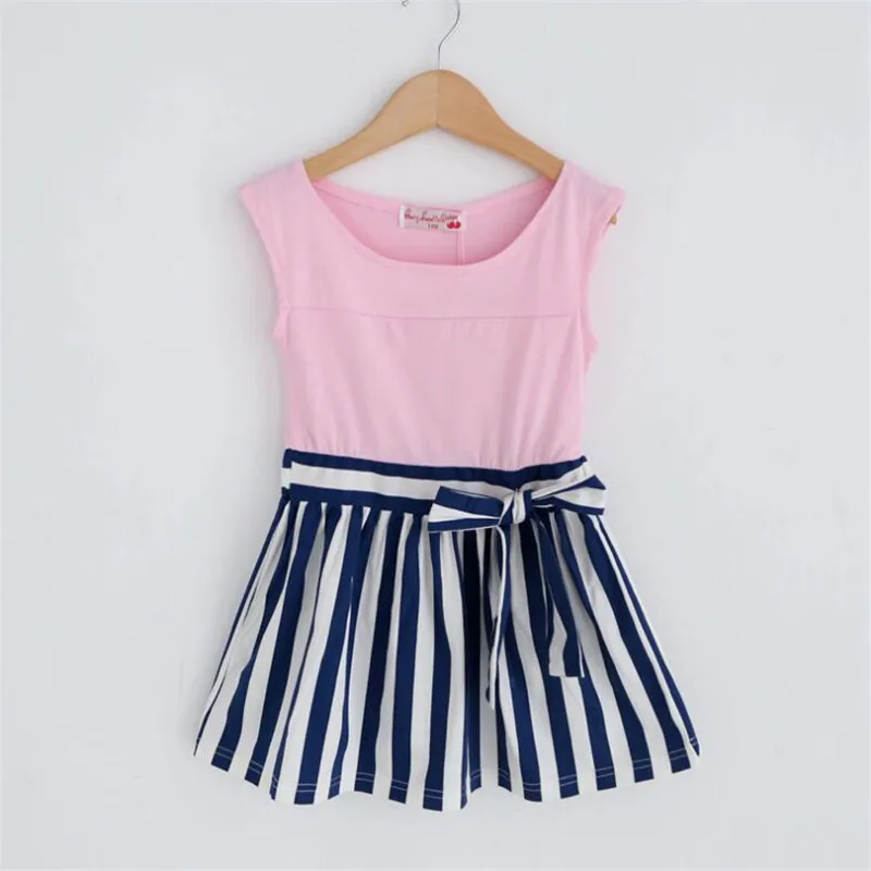 

Summer Girls Dress Cotton Kids Dresses For Girl Clothes 2-6Y Children