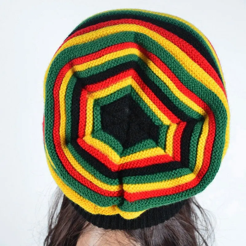 2022 теплые шапки Jamaica Reggae Gorro Rasta стильный Cappello Hip Pop Мужская Зимняя Красная желтая зеленая черная модная женская вязаная шапка (art.: 3920bf2d4065a) - 3920bf2d4065a