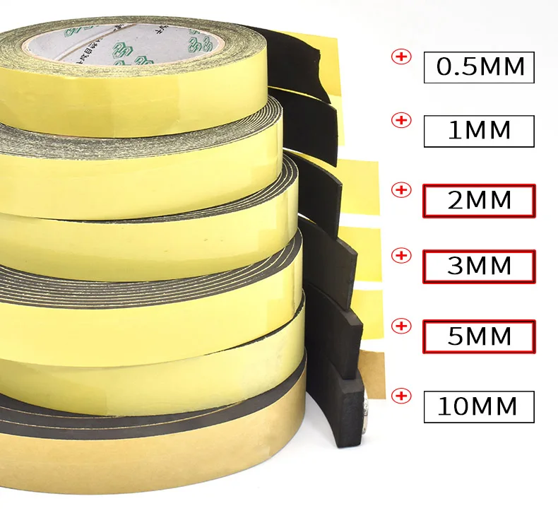 EVA лента черного цвета губчатый кубик односторонняя вспененная) Супер липучие