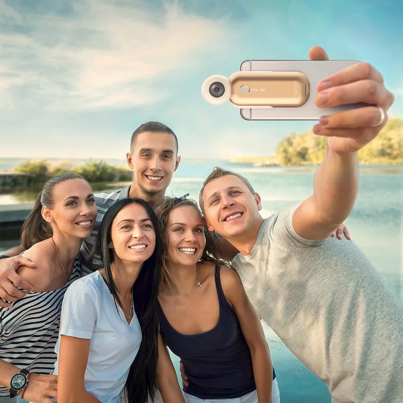 2018 Новый 4 К VR 360 внешний Камера Двойной объектив 720 градусов fisheyes панорамный с