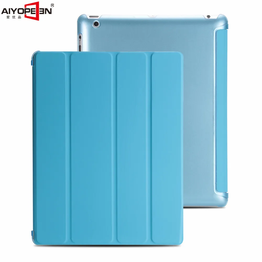Чехол для Apple iPad 2/3/4 aiyopeen ультра тонкий из искусственной кожи с откидной крышкой чехол на заднюю панель из ТПУ Magentic смарт-чехол для iPad 2/3/4 A1430 A1460 - Цвет: blue