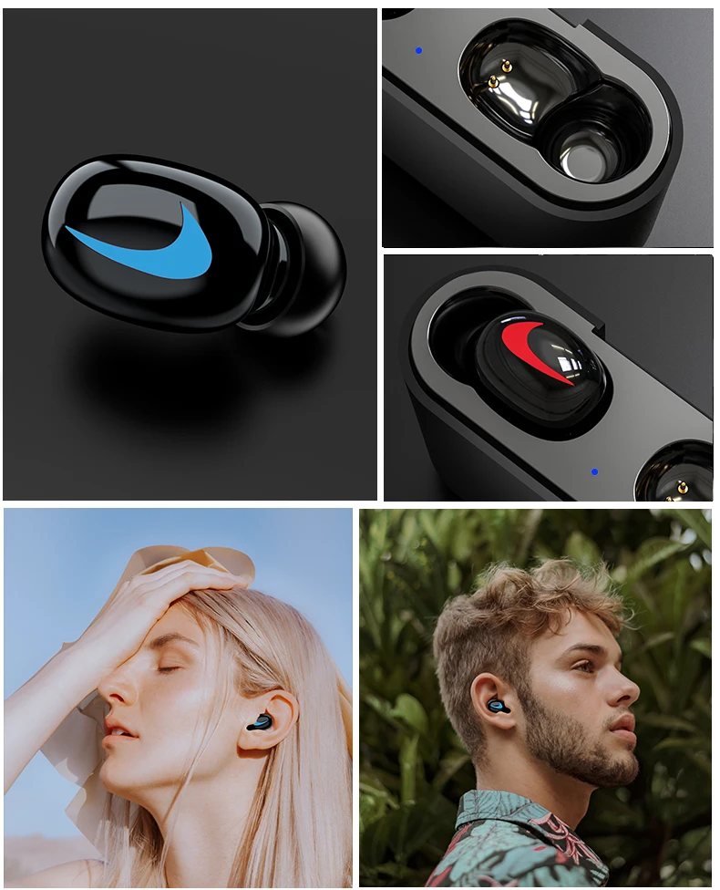 Беспроводные наушники Bluetooth 5,0, наушники-вкладыши, стерео наушники TWS, Bluetooth наушники, беспроводные наушники Bluetooth для Xiaomi, iphone