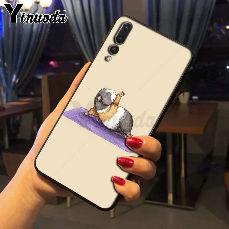 Yinuoda мягкий чехол для телефона с рисунком морских свинок йоги Huawei P20pro mate10 p10plus honor8x