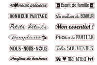 french family happiness transparent clear silicone stamp seal diy scrapbooking photo album