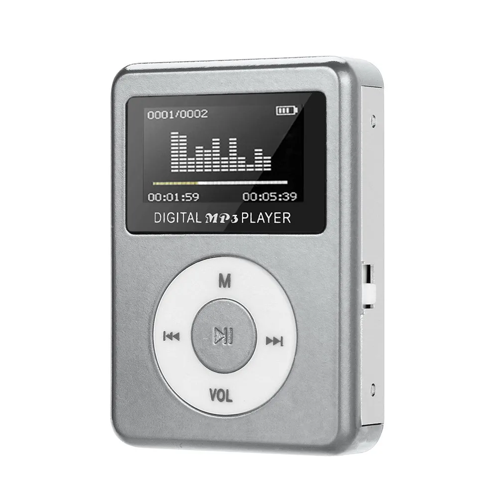 HIPERDEAL USB мини MP3 плеер с ЖК-экраном Поддержка 32 ГБ Micro SD TF карта модный Мини Спортивный MP3 плеер AP25B D15