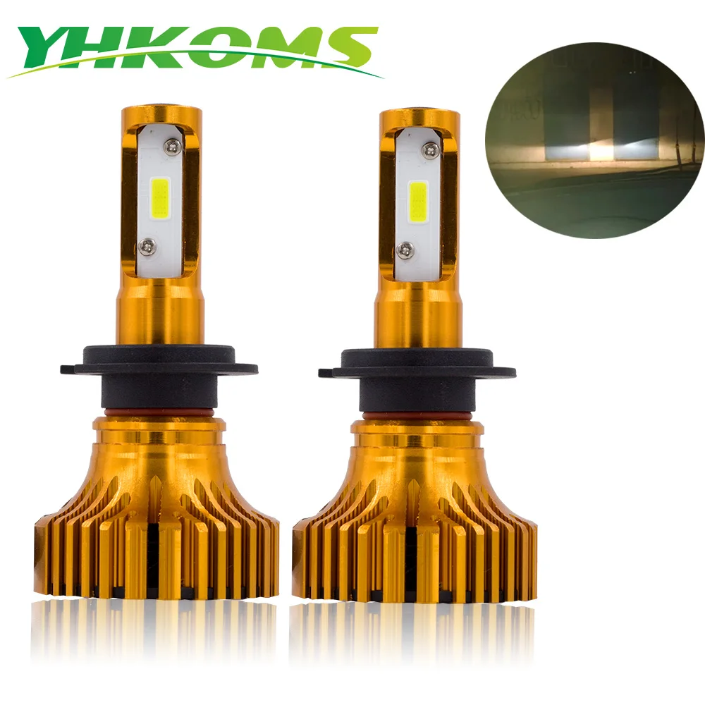 Автомобильные фары YHKOMS H7 LED H4 H11 H1 H3 9005 9006 880 881 H27 светодиодный светодиодные лампы