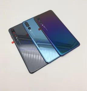 Новинка для Huawei p20 P20 Pro задняя крышка батарейного отсека защитное стекло P20 lite задняя крышка батарейного отсека с деталями объектива камеры