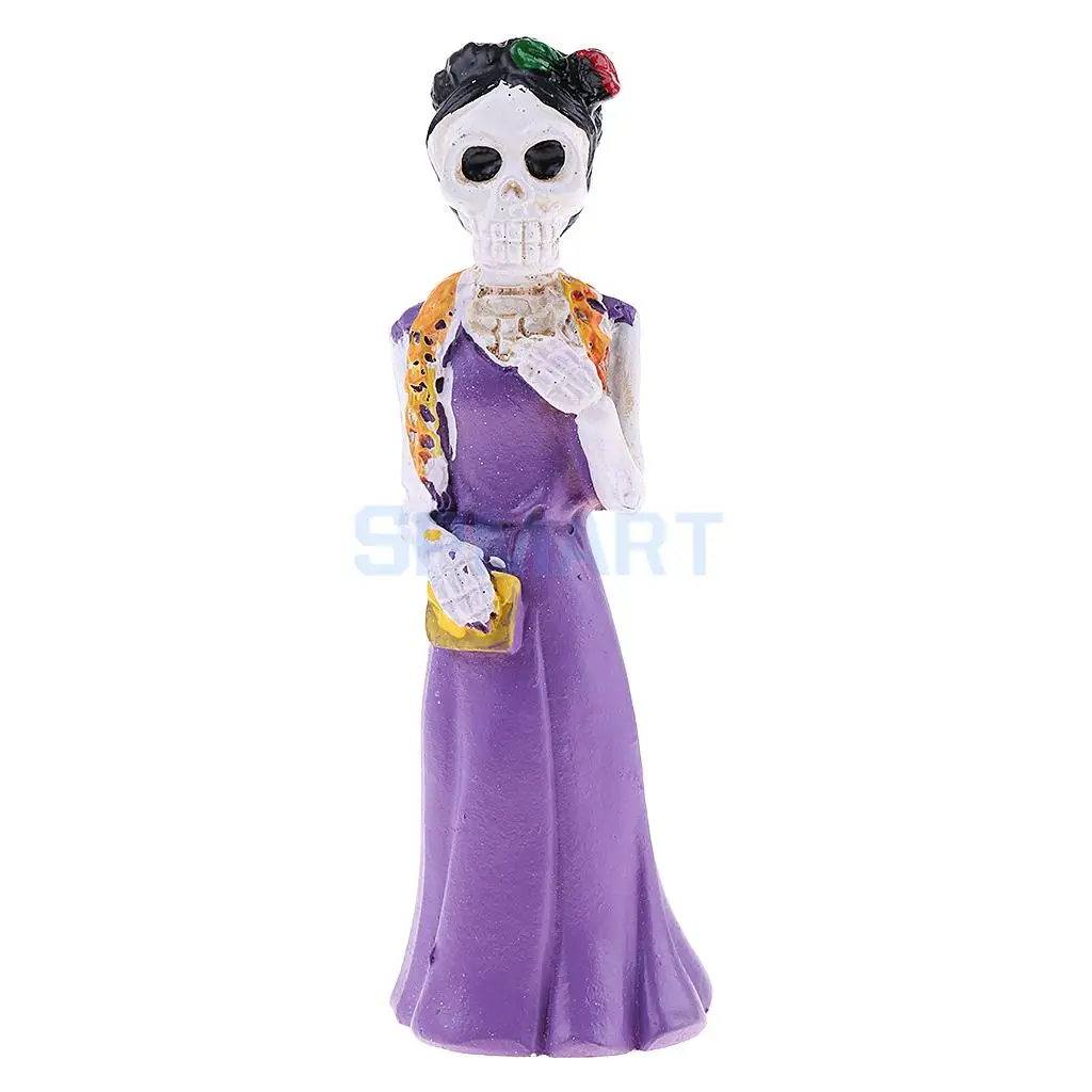 Женская модель человеческого черепа миниатюрная статуя для дома сада двора