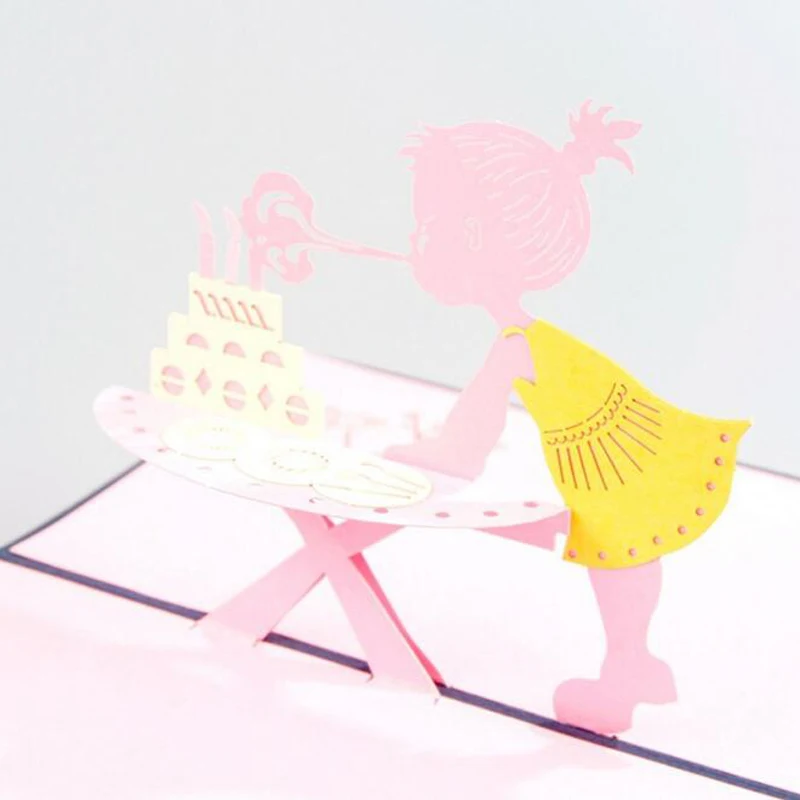 (10 шт./лот) Сделай Сам для маленькой девочки с днем рождения 3D ручная работа