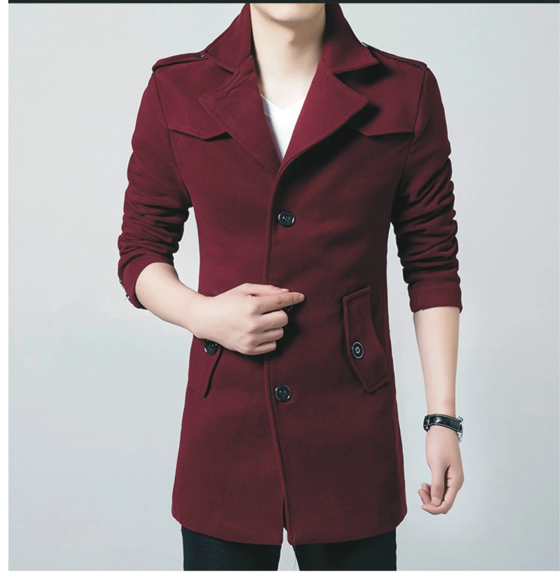

MRMT 2021 Brand Winter Men's Jackets Thickened Wool Overcoat for Male Leisure Fashion Jacket Outer Wear Clothing Garment