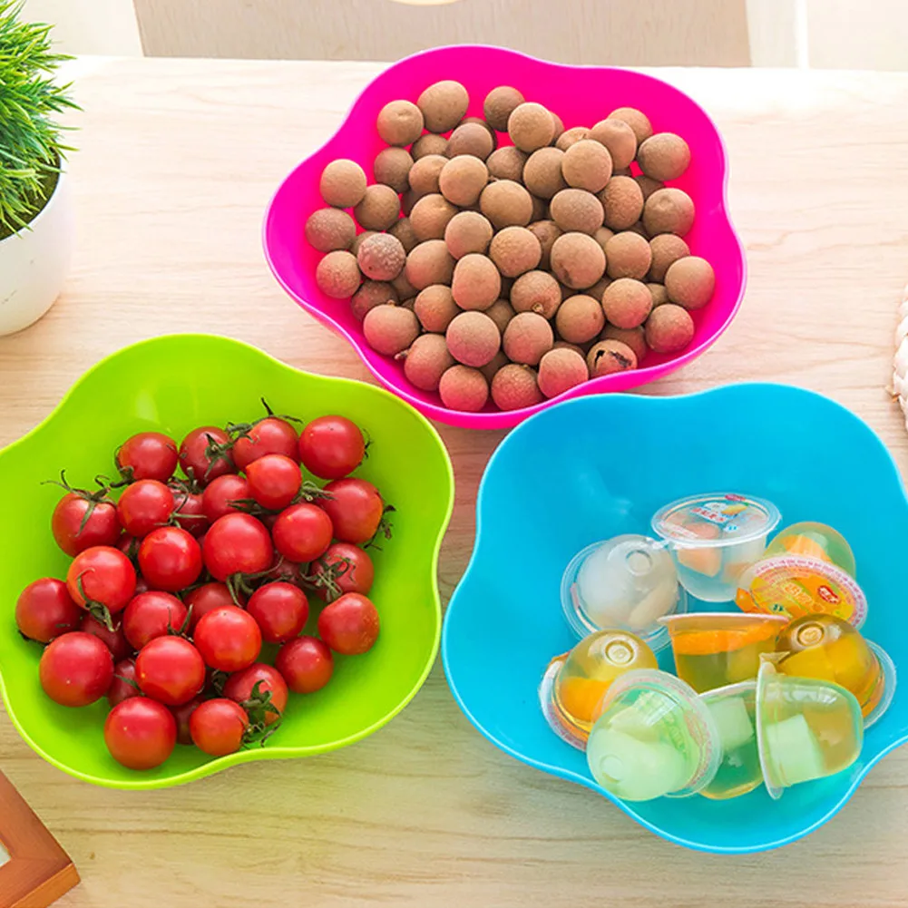 Креативная тарелка для фруктов с цветком сливы пластиковая конфет гостиной