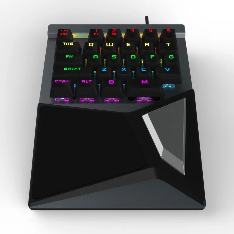 M416 одной рукой Gaming Keyboard USB проводной механическая клавиатура 28 клавиши