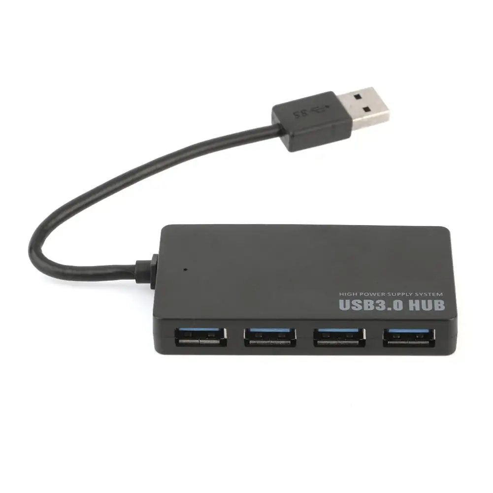 

Compact 4-Port USB 3.0 Hub 5Gbps Portable for PC Laptop Notebook Desktop