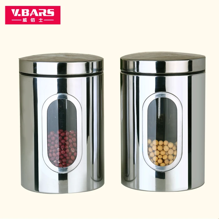 Герметичные банки из нержавеющей стали большой контейнер для хранения