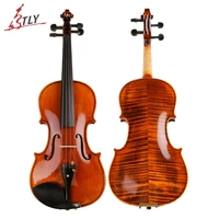 tongling brand high grade natural stripes maple full hand made alcohol paint violin violino 44 34 with case shoulder rest bow