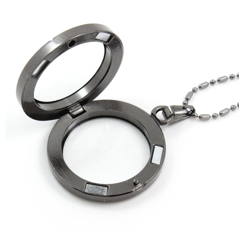 Diylocket 30 мм круглый плавающий медальон из цинкового сплава Магнитный стеклянный с