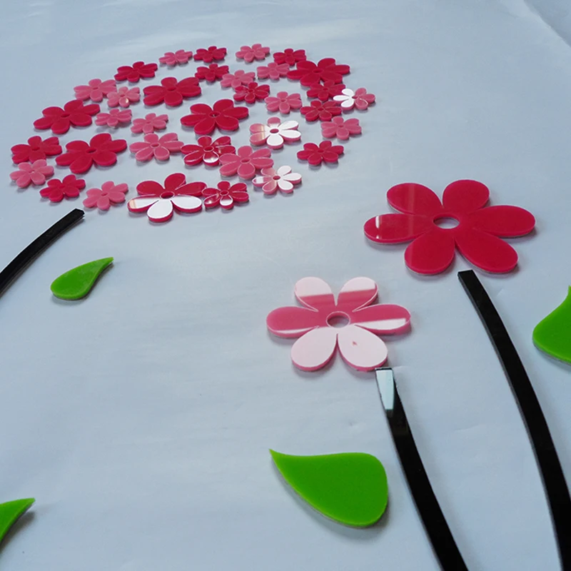 Акриловые цветы принт в виде одуванчиков 3D стерео стикер спальня Детский сад